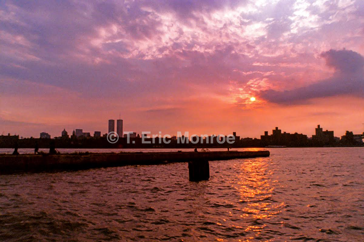 The Moment: Sunset View, Twin Towers Before Their Fall-T Dot Eric