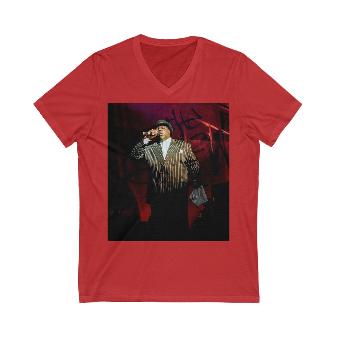 Biggie Smalls Big Poppa Short Sleeve V-Neck Women’s T-shirt (multi-color)
