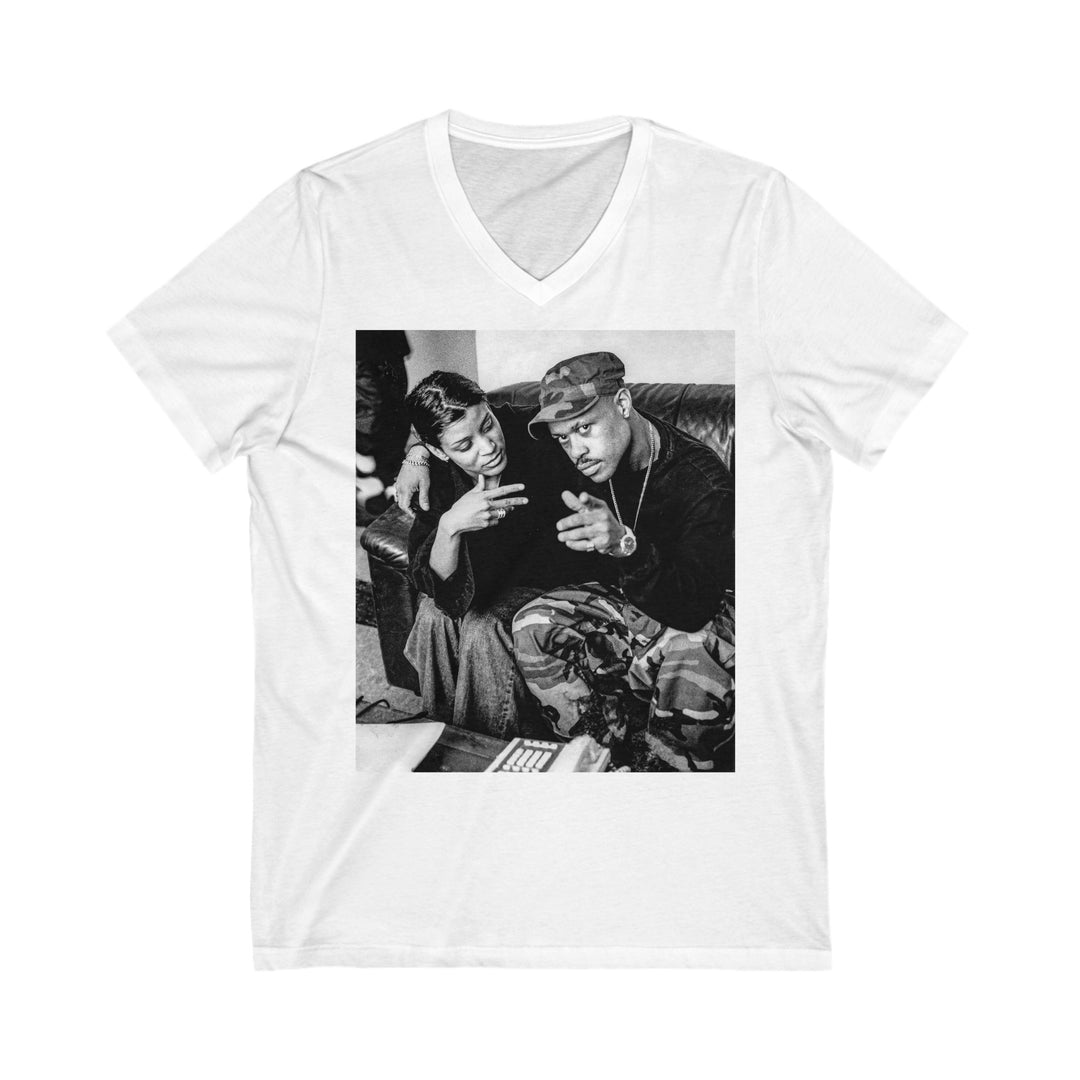 Guru (Gangstarr) & Ladybug Mecca Short Sleeve V-Neck (multi-color)