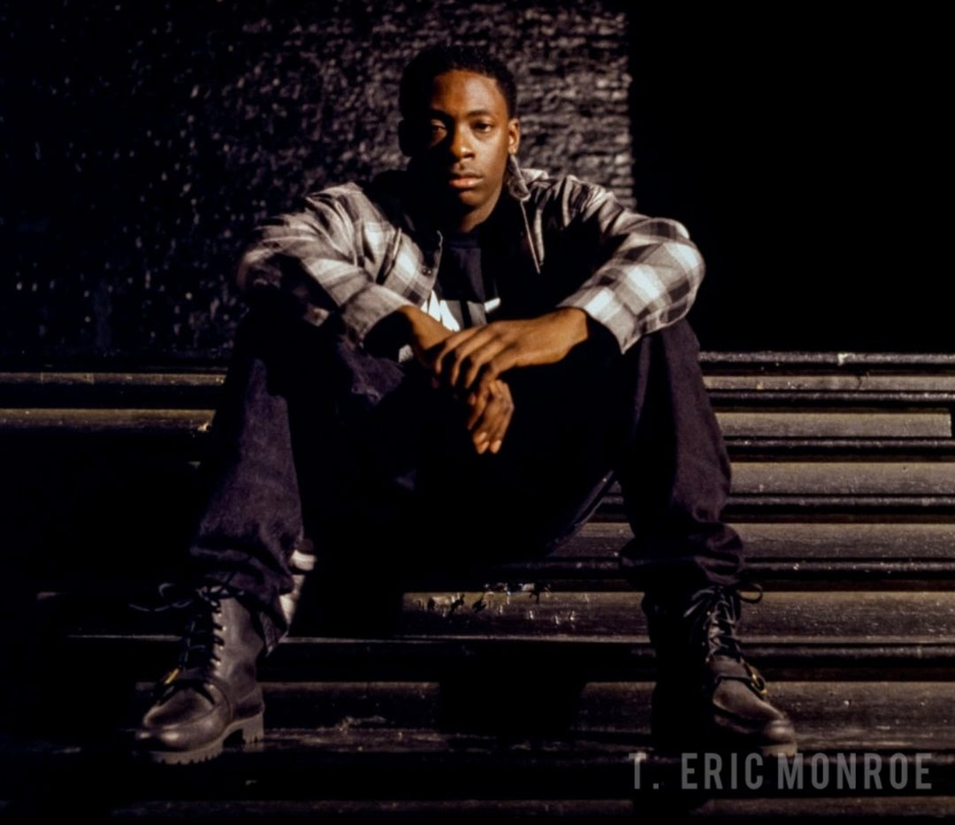 Pete Rock taking a moment to think, NYC 1997