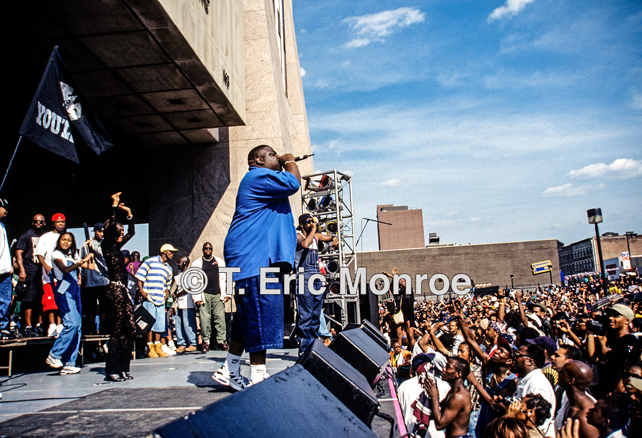The Moment: Biggie at the Hoodshock Festival with the Bad Boy Family-T Dot Eric