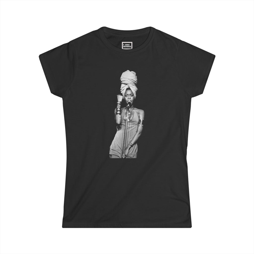 Erykah Badu Women's Softstyle Tee (black t-shirt) – T Dot Eric